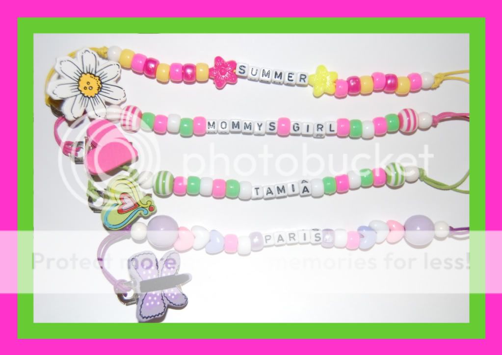 personalized custom pacifier clip holder 4 BOYS & GIRLS  