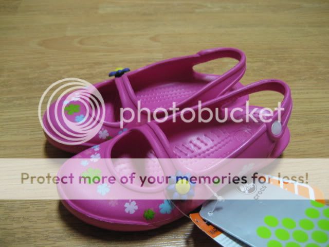 NWT CROCS GABBY FLOWER Pink FUCHSIA C 12 RARE Mary Jane  