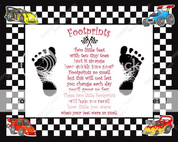 Create a cherished keepsake of your babys footprints. This print can 