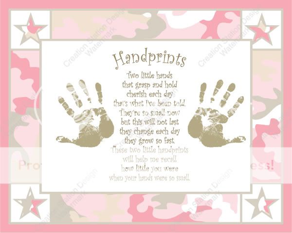   abeautiful addition to compliment your babys nursery or scrapbook