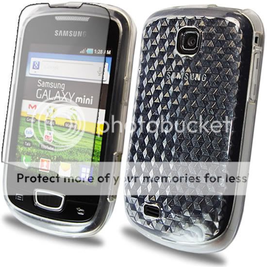 Clear Silicone Gel Case Cover + Film Screen Guard For Samsung Galaxy 