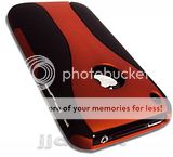 WHITE RED DUAL HARD CASE COVER FOR APPLE iPHONE 3G 3GS  