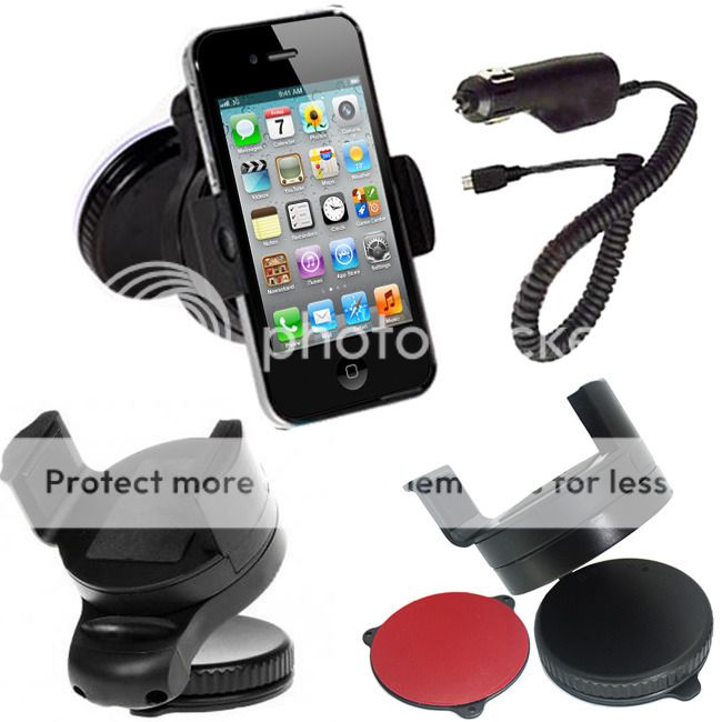 Universal in Car Mobile Phone Windshield Dashboard Suction Holder Charger Mount